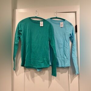 NWT! Bundle of 2 girls' J. Crew Crewcuts Long Sleeve Tees, size 14 (XL)